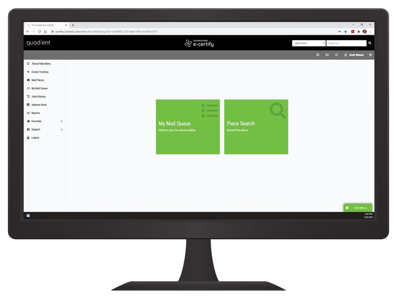 ConnectSuite e-Certify interface